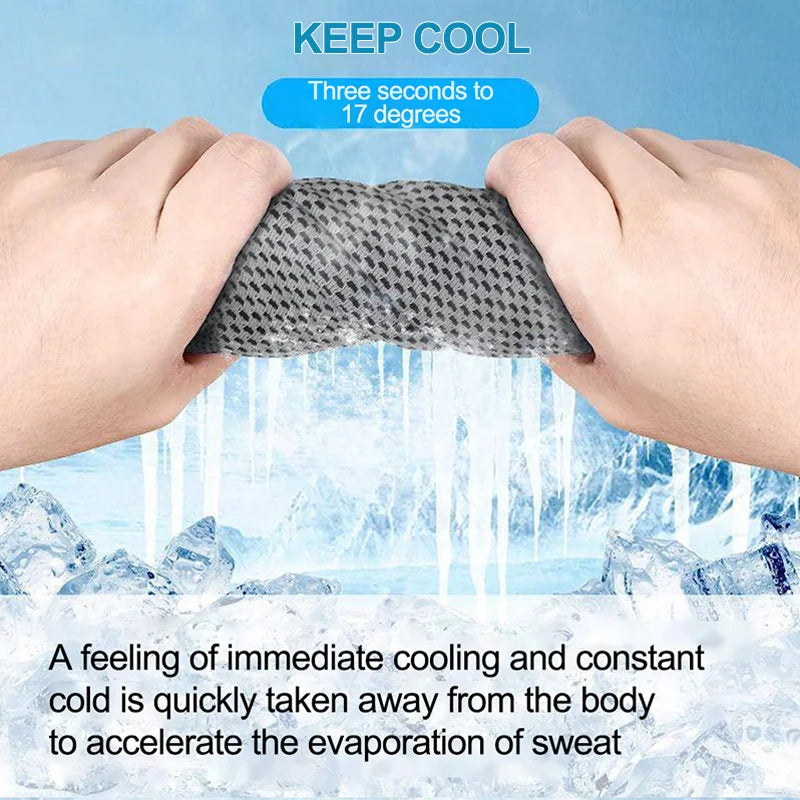 Quick Drying Sports Towel U-Shaped Hoodie Cooling Towel Sun Protection Beach Towel for Camping Gym Swimming Running Yoga