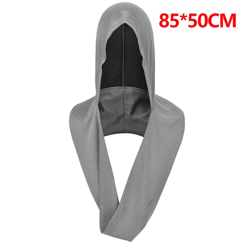 Quick Drying Sports Towel U-Shaped Hoodie Cooling Towel Sun Protection Beach Towel for Camping Gym Swimming Running Yoga